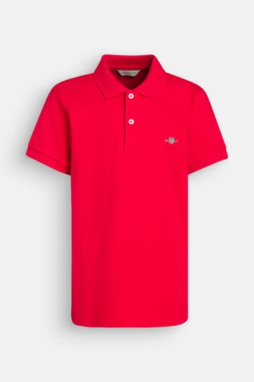 GANT Polo T-Shirt rot