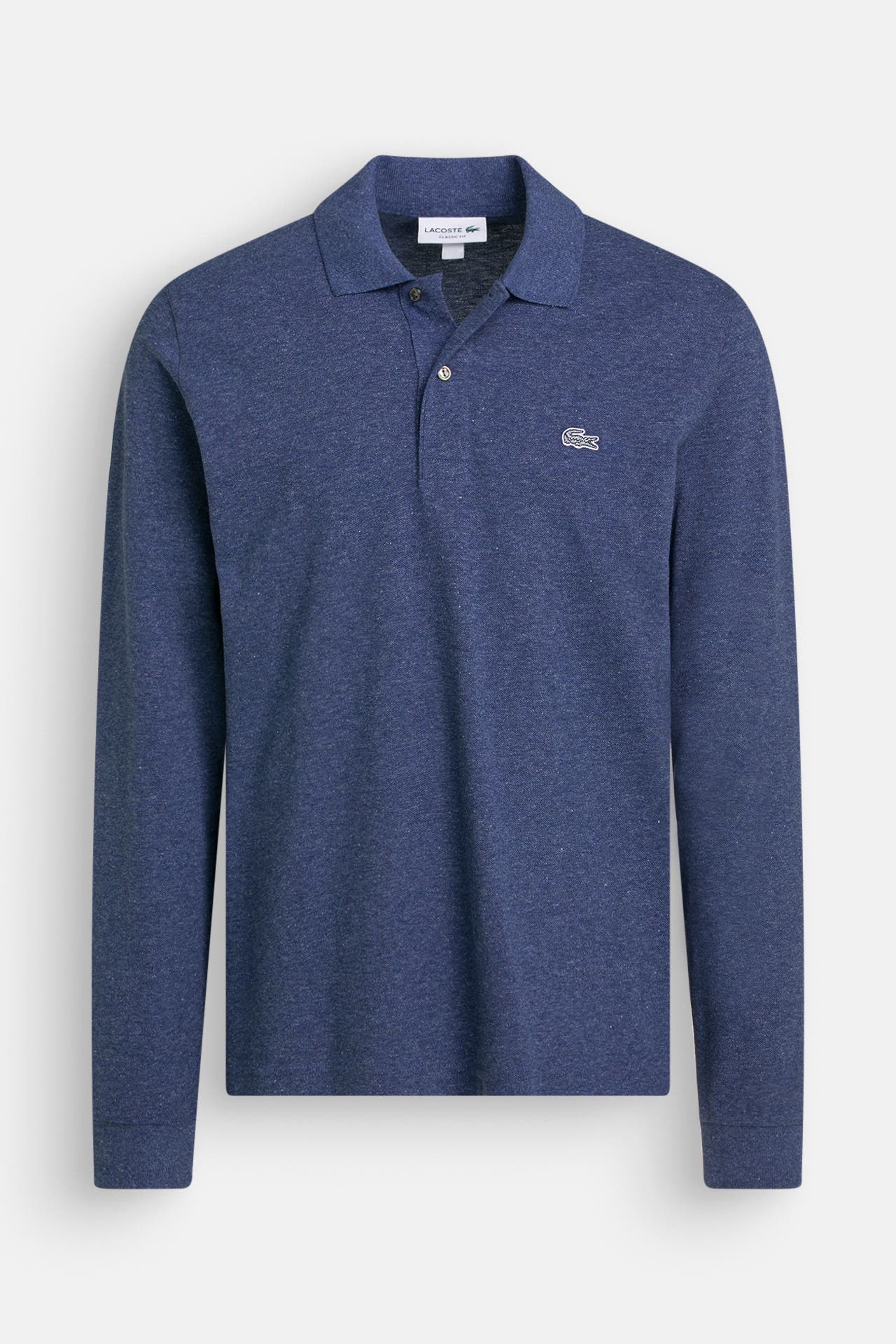 LACOSTE Langarm-Polo graublau, Bild 1