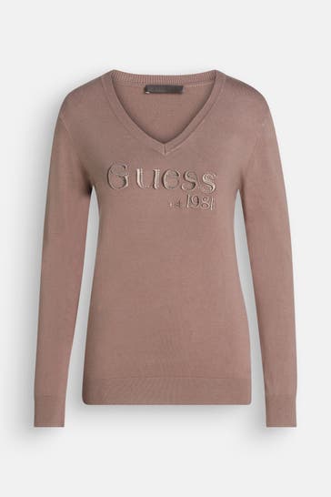 GUESS Strickpullover taupe