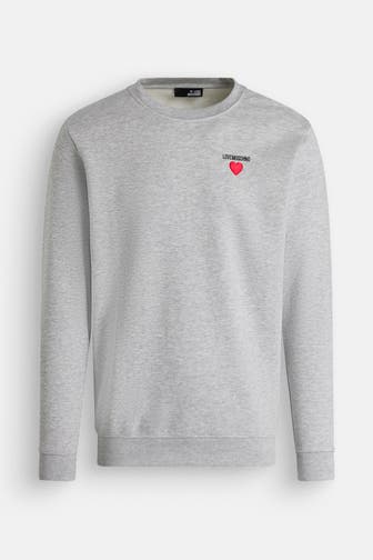 LOVE MOSCHINO Sweatjacke grau