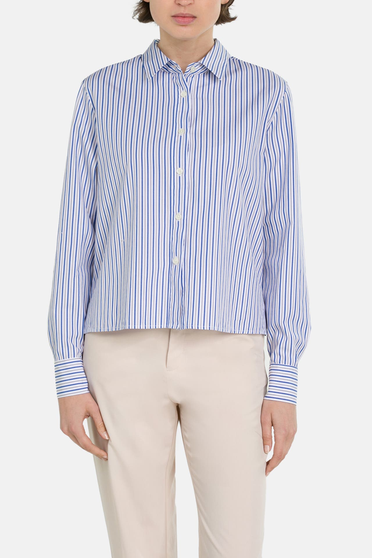 0039 ITALY Casual-Bluse 'Bea' gestreift, Bild 1