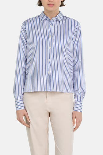 0039 ITALY Casual-Bluse 'Bea' gestreift
