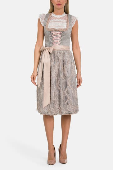 KRÜGER Dirndl 'Nebulia' zweifarbig