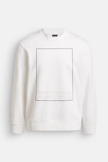 ARMANI EXCHANGE Sweatshirt weiß