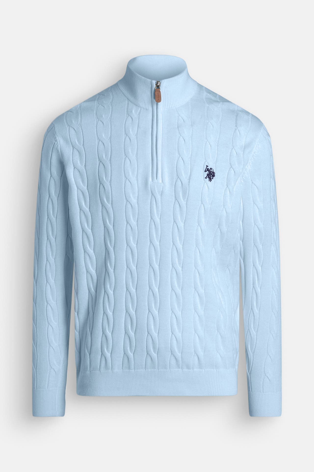 U.S. POLO ASSN. Strick-Troyer hellblau, Bild 1