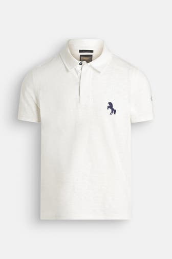 AERONAUTICA MILITARE Polo-Shirt weiß meliert