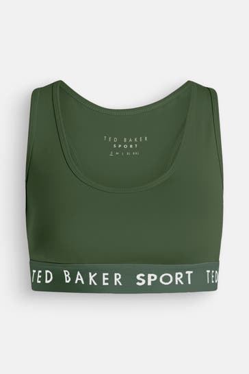 TED BAKER Sport-Bustier 'Diana' dunkelgrün
