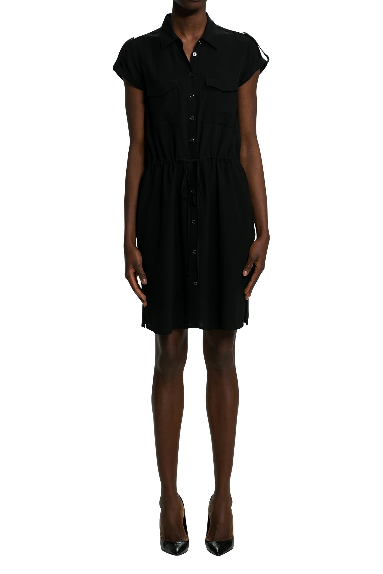 Comma blusenkleid schwarz Clearance