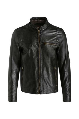 MAZE Lederjacke 'Puckham' schwarz