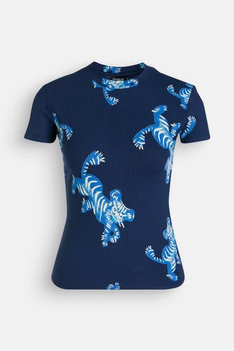 DESIGUAL T-Shirt 'Tigers' dunkelblau