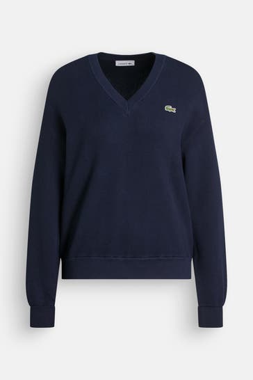 LACOSTE Strickpullover nachtblau