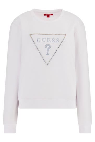 GUESS Sweatshirt weiß