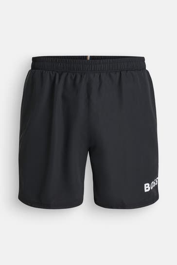 BOSS Badeshorts 'Seal' schwarz