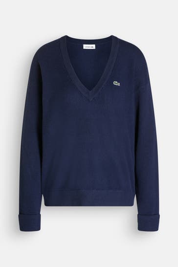 LACOSTE Strickpullover navy