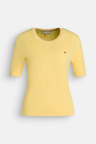 TOMMY HILFIGER Strickshirt gelb