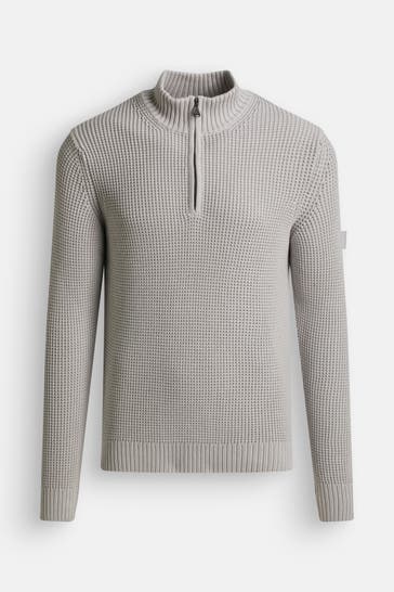 JOOP! JEANS Strick-Troyer 'Henrios' silber