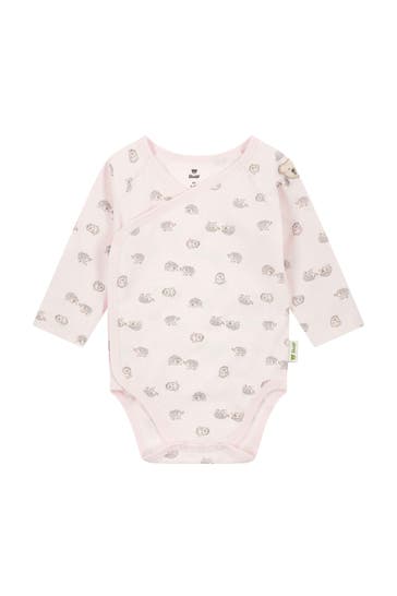 STEIFF Wickelbody rosa gemustert