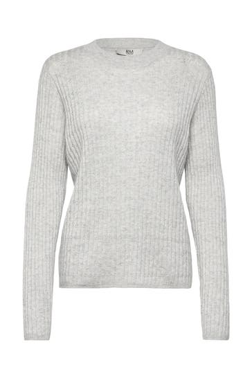 ROSEMUNDE Wollmix-Pullover grau