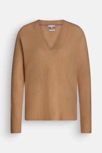 TOMMY HILFIGER Strickpullover camel