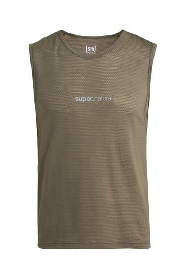 SUPER.NATURAL Funktionstop khaki