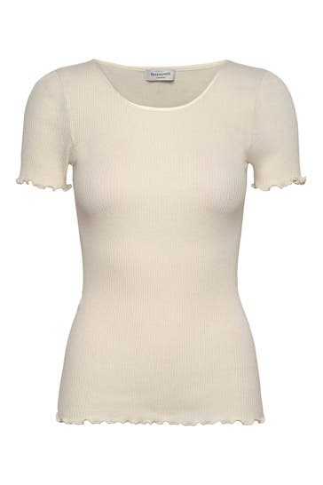 ROSEMUNDE Wollmix-Shirt ecru