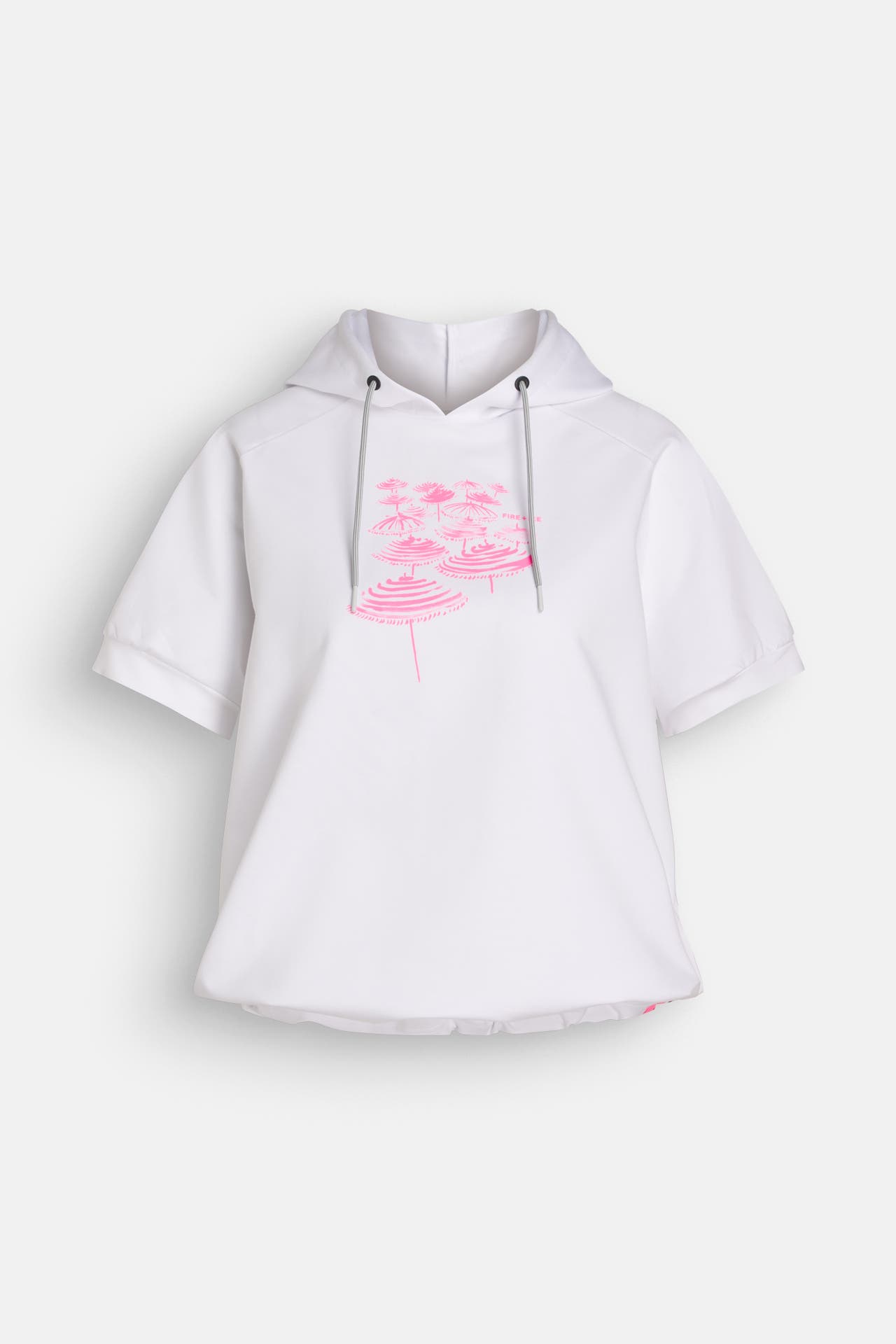 BOGNER FIRE + ICE Kurzarm-Hoodie 'Sharon' weiß, Bild 1