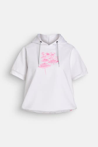 BOGNER FIRE + ICE Kurzarm-Hoodie 'Sharon' weiß