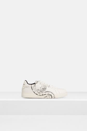 ARMANI EXCHANGE Leder-Sneaker offwhite