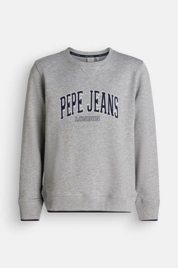 PEPE JEANS Sweatshirt 'Bain' grau