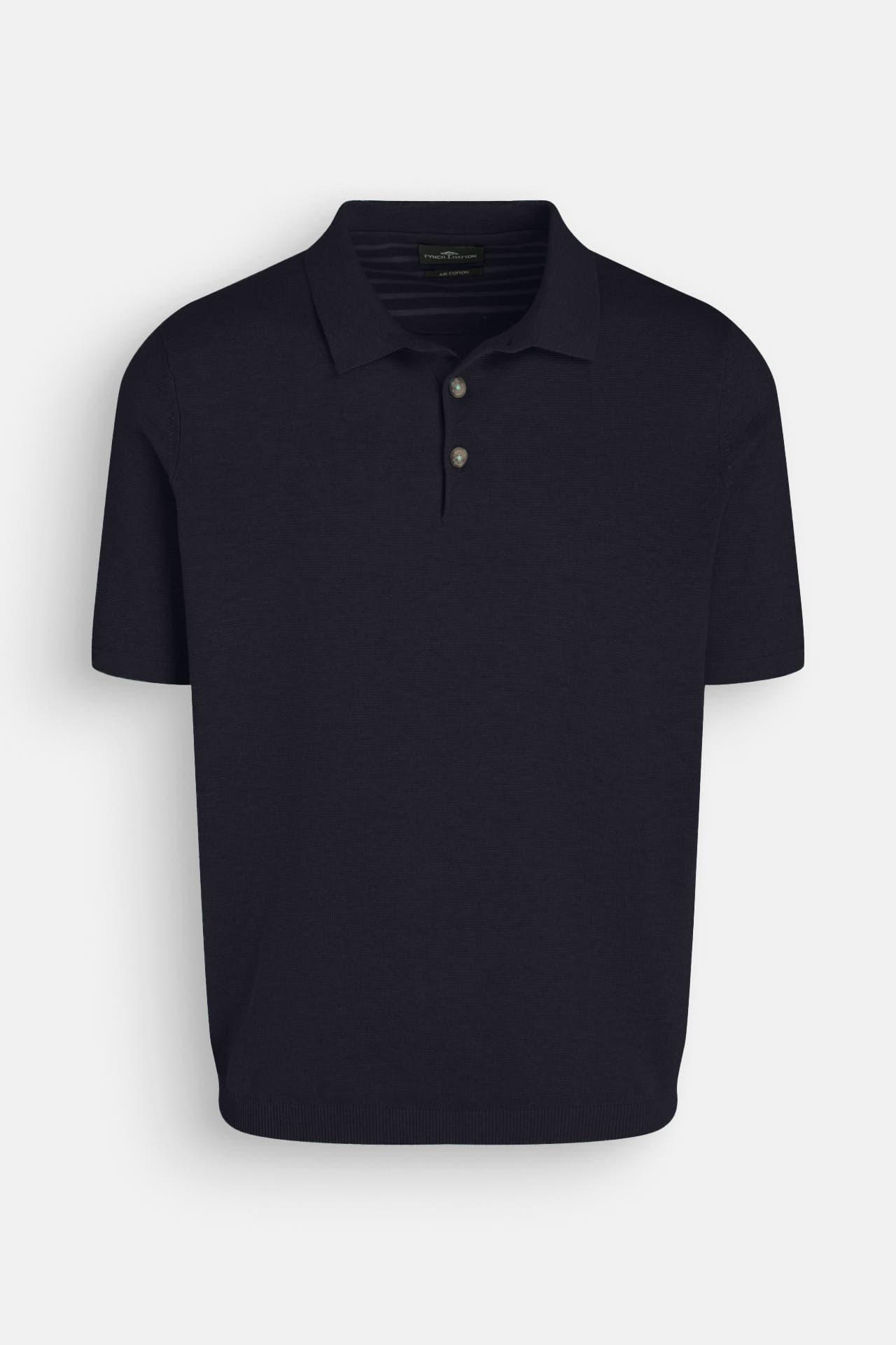 FYNCH-HATTON Strick-Polo navy, Bild 1