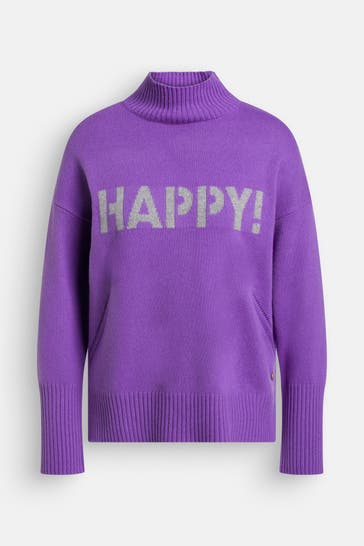 FRIEDA & FREDDIES NY Wollmix-Strickpullover lila