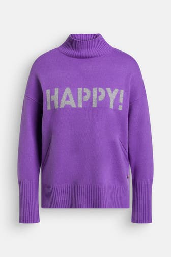 FRIEDA & FREDDIES NY Wollmix-Strickpullover lila