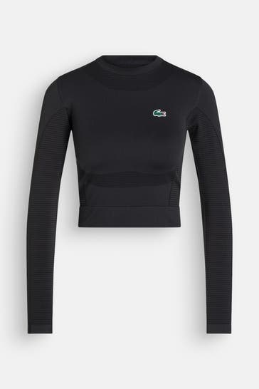 LACOSTE Longsleeve schwarz