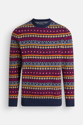 BARBOUR Wollmix-Pullover gemustert