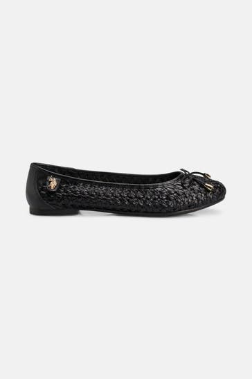 U.S. POLO ASSN. Ballerinas schwarz