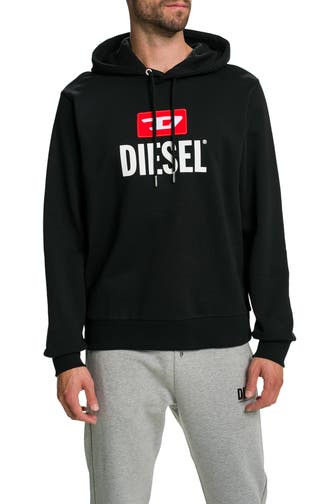 DIESEL Hoodie schwarz