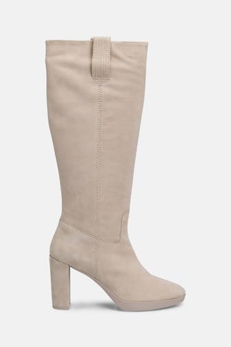 GEOX Leder-Stiefel beige