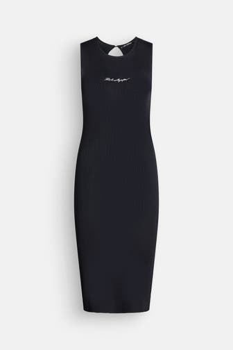 KARL LAGERFELD Strickkleid schwarz