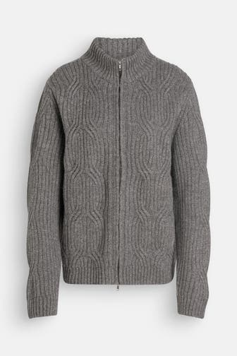 DANIELE FIESOLI Woll-Cardigan grau