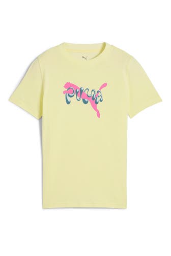 PUMA T-Shirt hellgelb