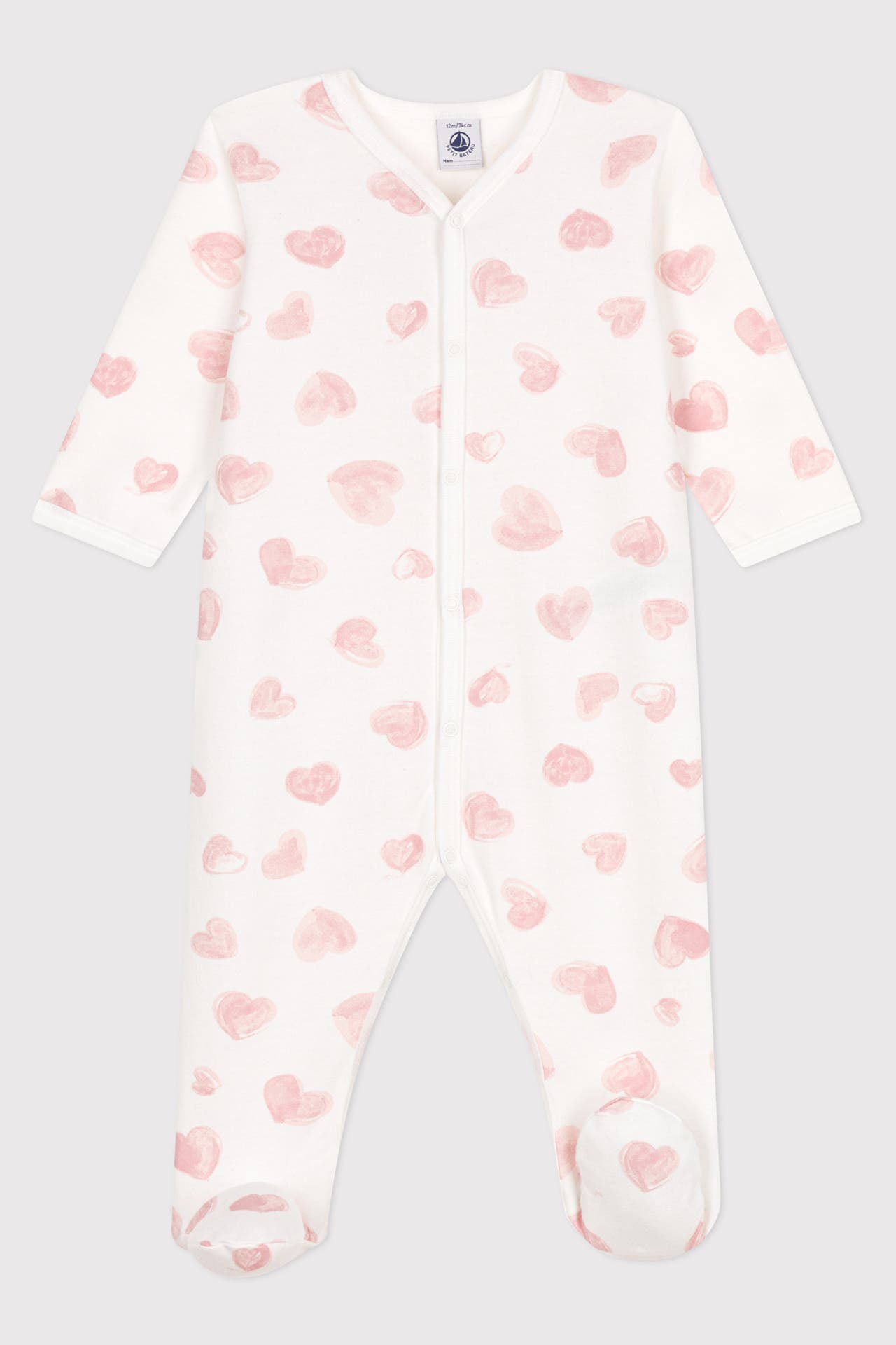PETIT BATEAU Strampler gemustert, Bild 1
