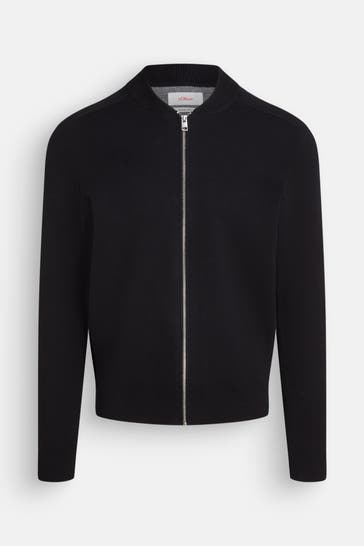 S.OLIVER Strickjacke schwarz