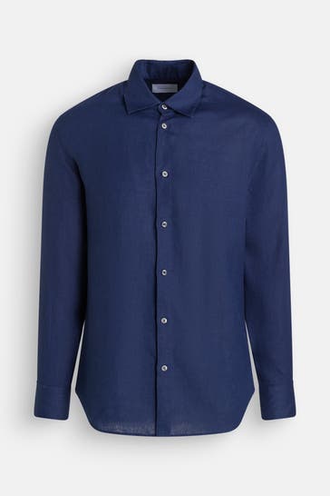 BALDESSARINI Leinenhemd blau