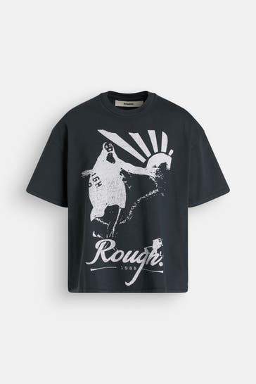 ROUGH. T-Shirt dunkelgrau