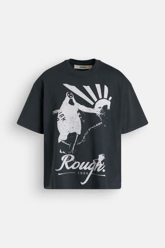 ROUGH. T-Shirt dunkelgrau