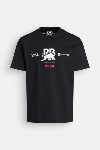 HUGO T-Shirt 'Las Vegas' schwarz