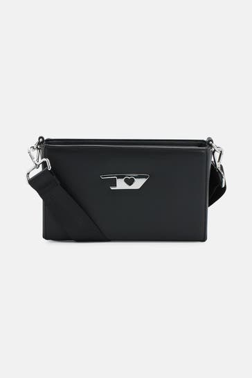 DIESEL Umhängetasche 'Heart-D' schwarz