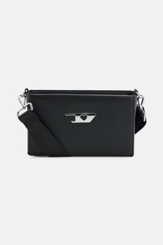 DIESEL Umhängetasche 'Heart-D' schwarz