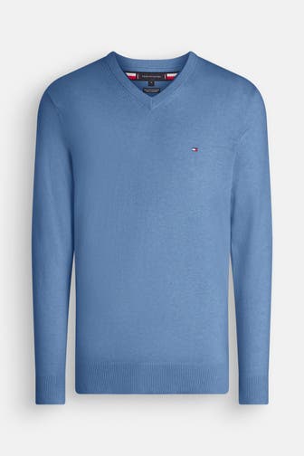 TOMMY HILFIGER Strickpullover graublau