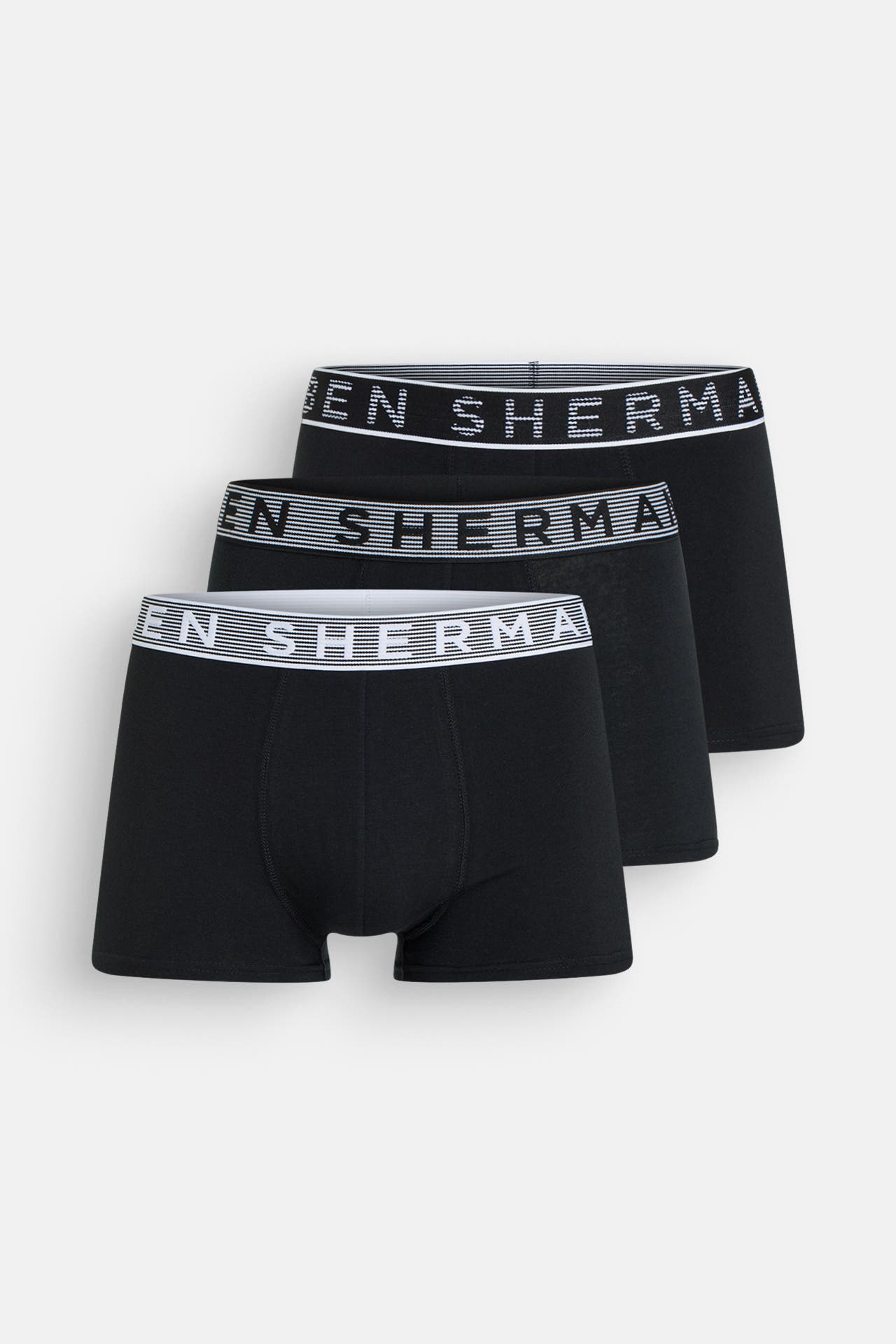 BEN SHERMAN 3er-Pack Boxer Trunks 'Bray' schwarz, Bild 1